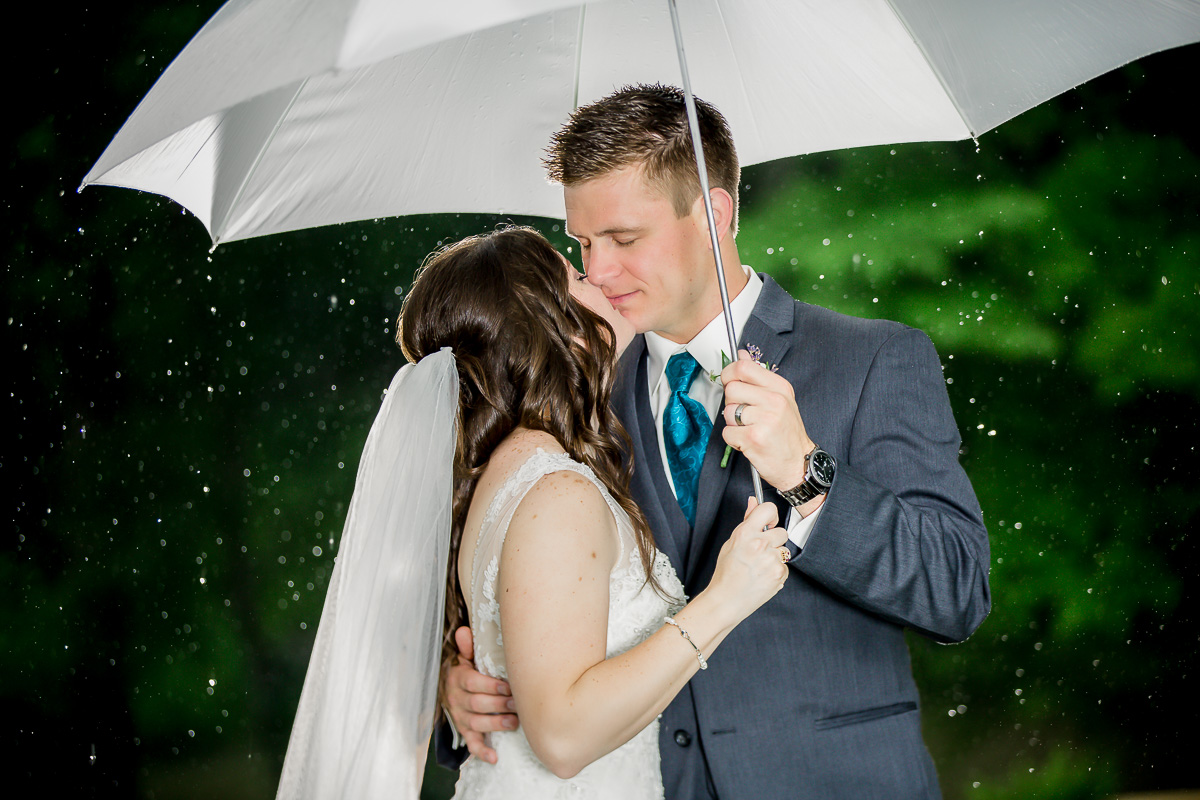 kissing in rain